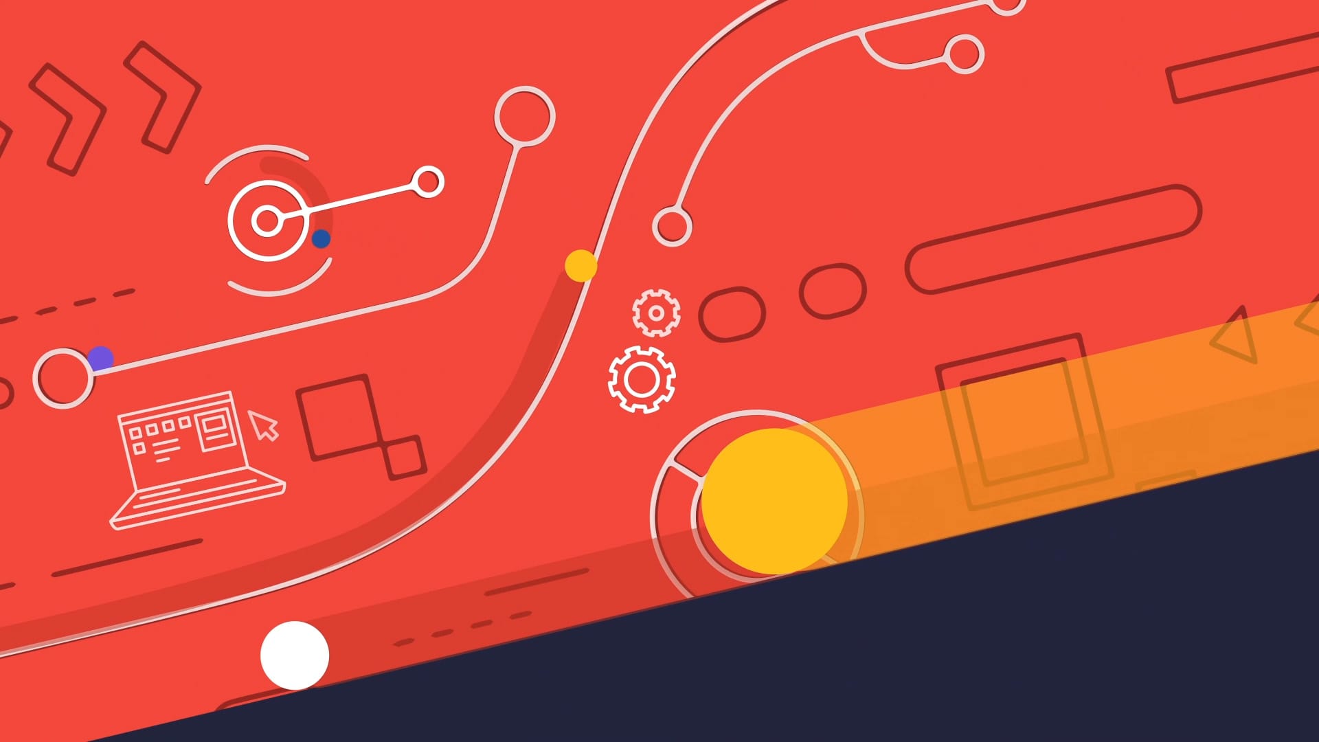 A still image from an interstitial video from the DevOps World 2020 virtual event.
